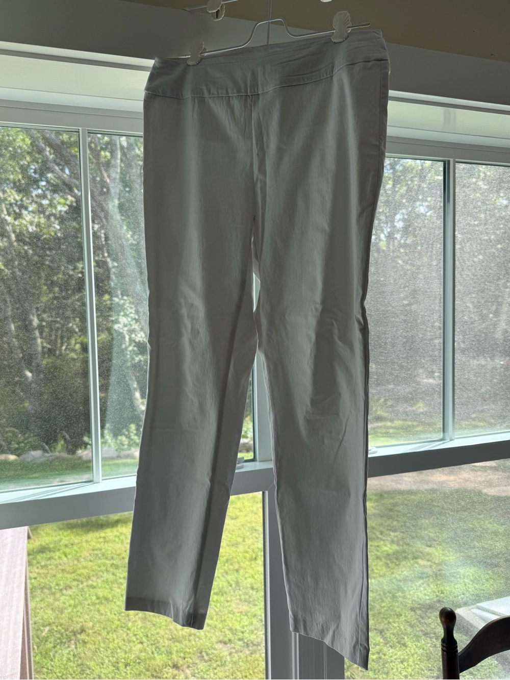 Tribal White Straight-Leg Chinos